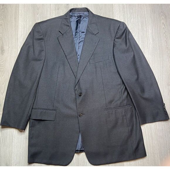 Hickey Freeman Collection‎ Blazer Mens 43R Gray Wool Nordstrom Oakbrook 2 button